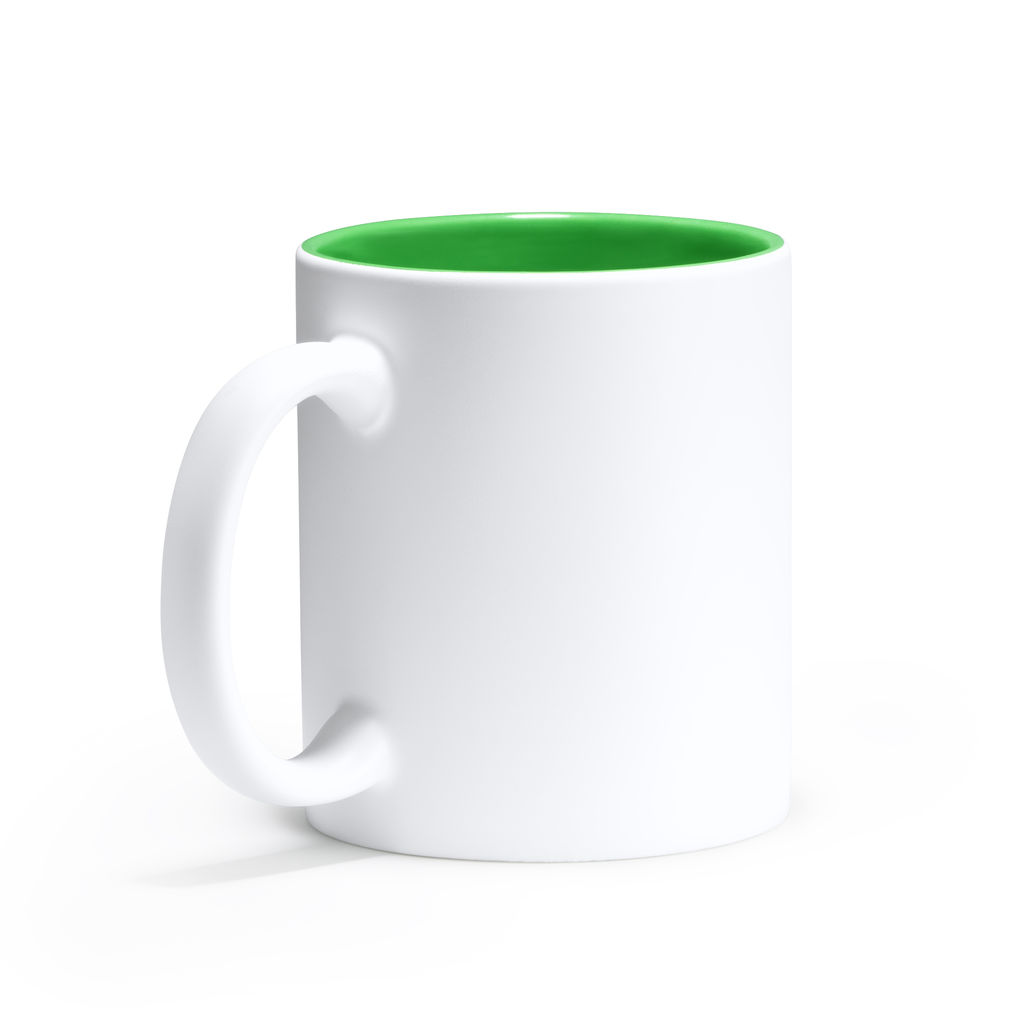 Керамическая чашка, цвет зеленый