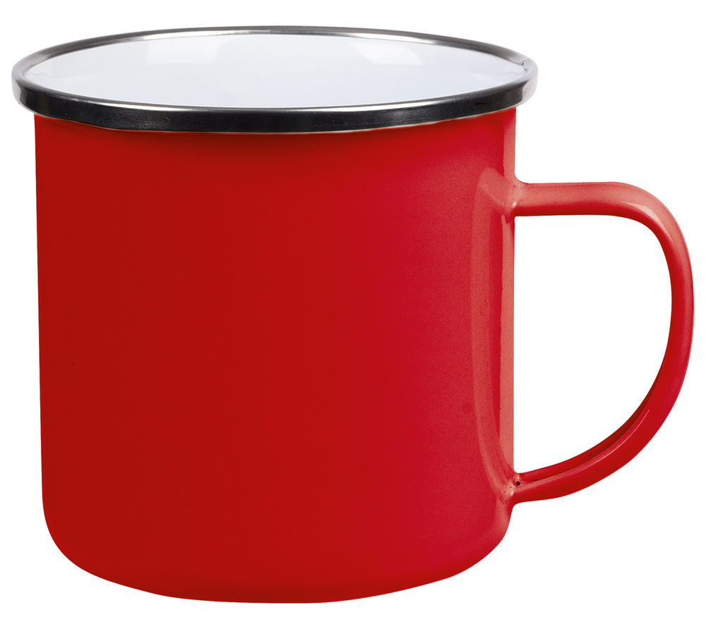 Эмалированная чашка для питья VINTAGE CUP, цвет красный