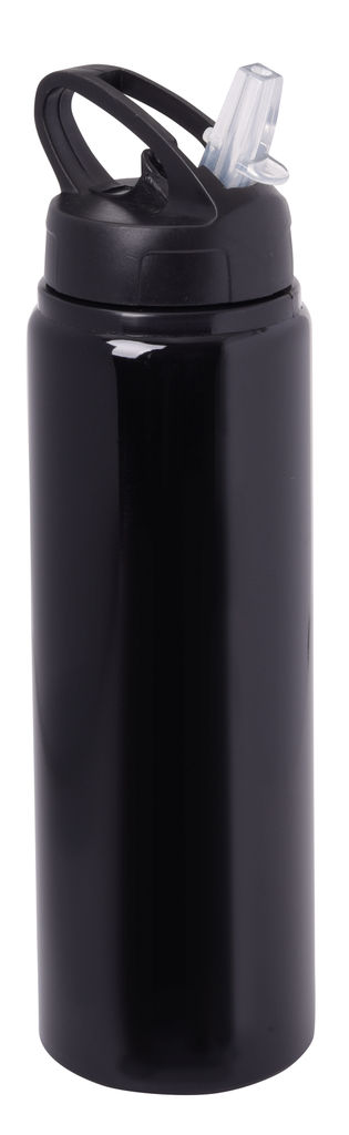 Алюминиевая бутылка для питья SPORTY TRANSIT, цвет чёрный