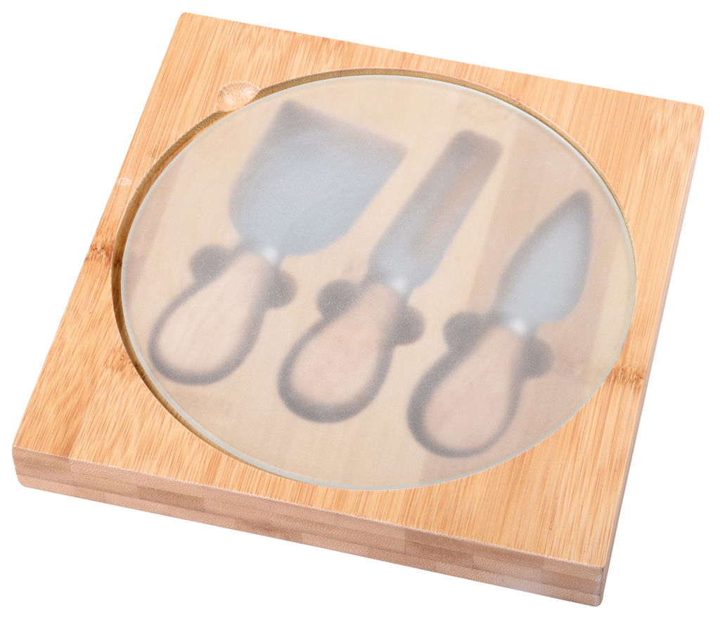 Набор ножей для сыра ORBITY, цвет коричневый