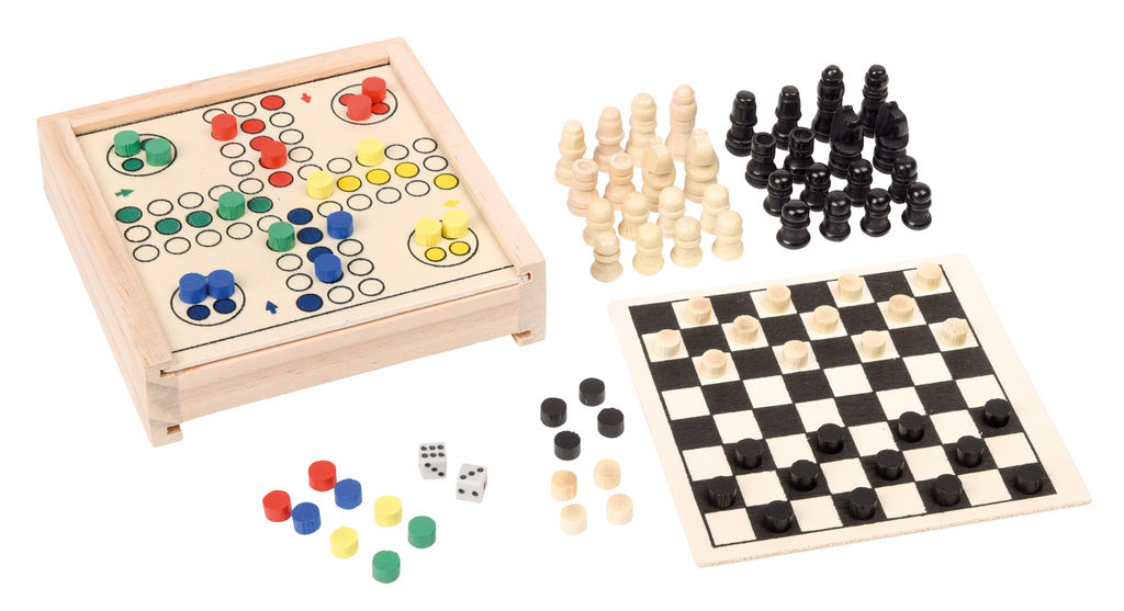 Коллекция игр 3 FOR FUN, цвет коричневый - 56-0501027- Фото №1