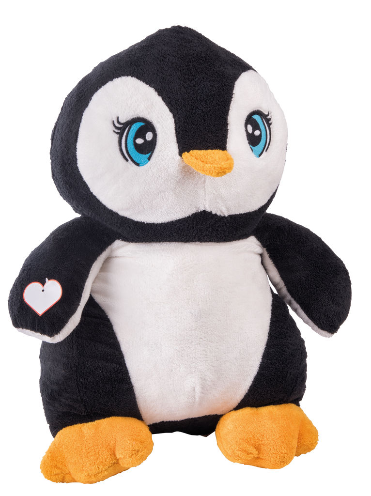 Великий плюшевий пінгвін SKIPPER, колір чорний, білий