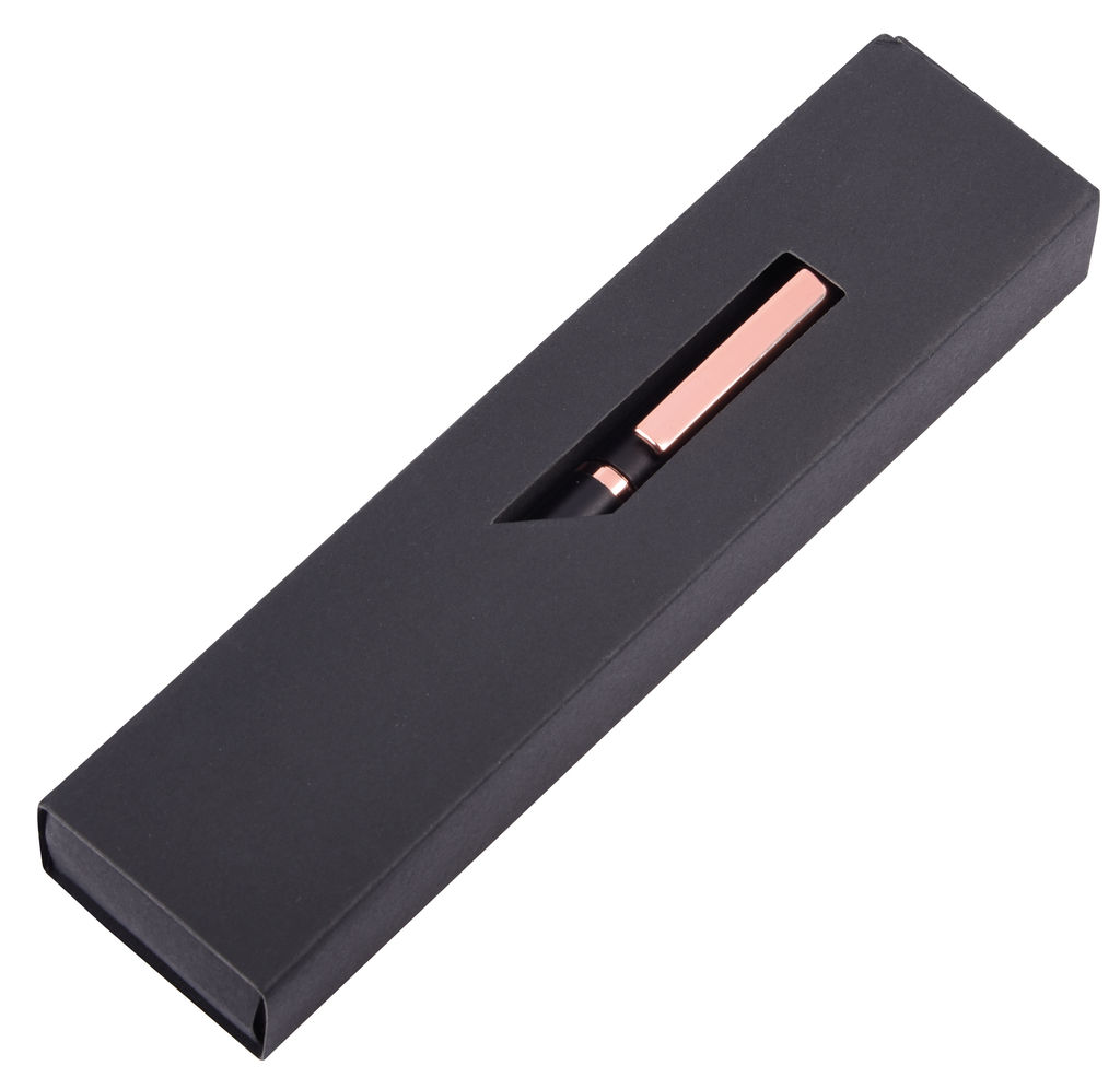 Металлическая шариковая ручка COPPER PEN, цвет черный, медь - 58-8110003- Фото №1