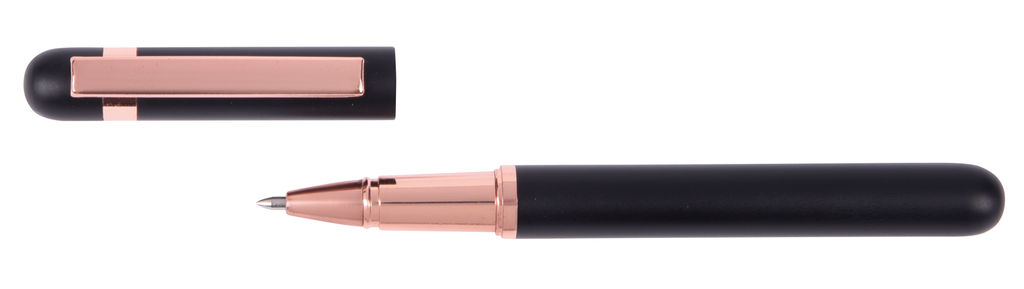 Металлическая шариковая ручка COPPER PEN, цвет черный, медь - 58-8110003- Фото №2