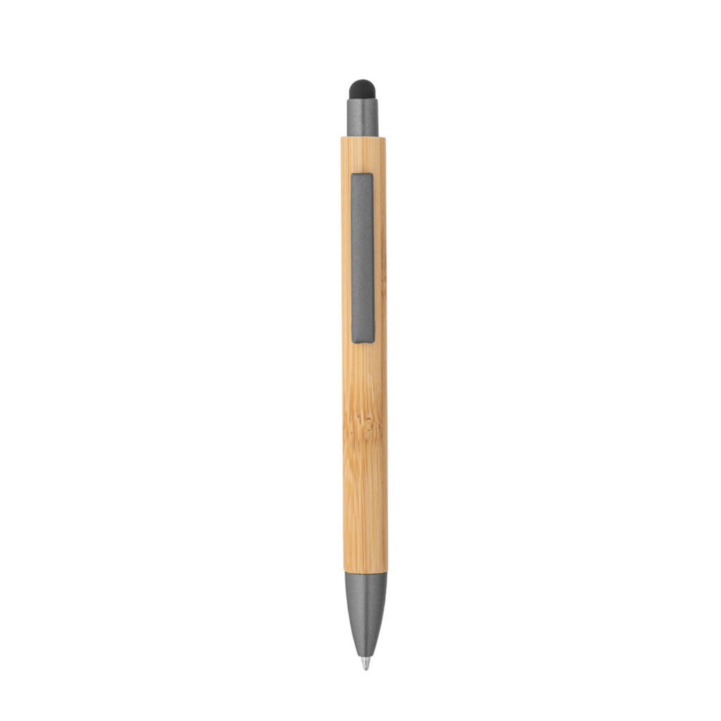 ZOLA. Бамбукова кулькова ручка, колір gun metal