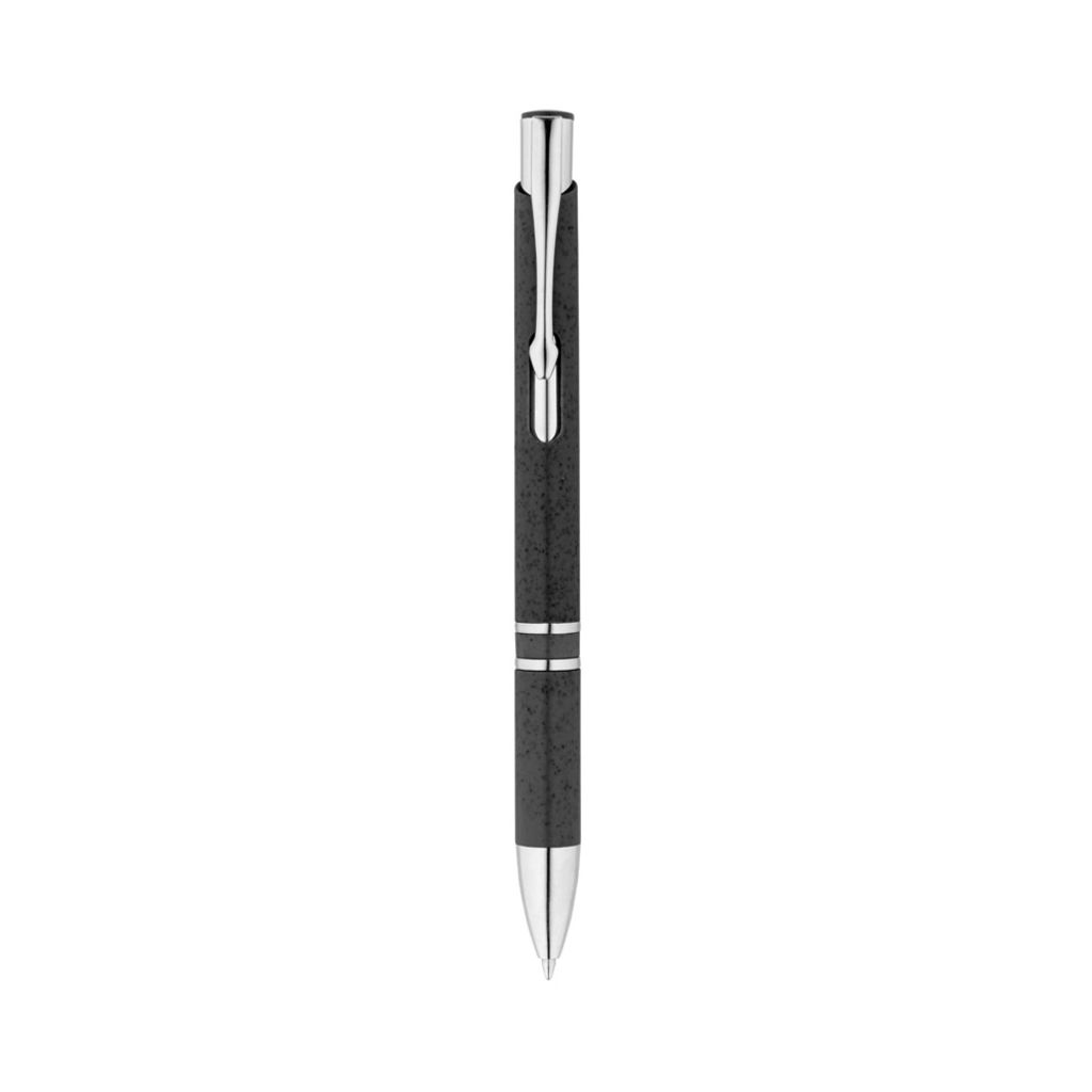 BETA WHEAT. Кульова ручка з волокна пшеничної соломи та ABS, колір чорний