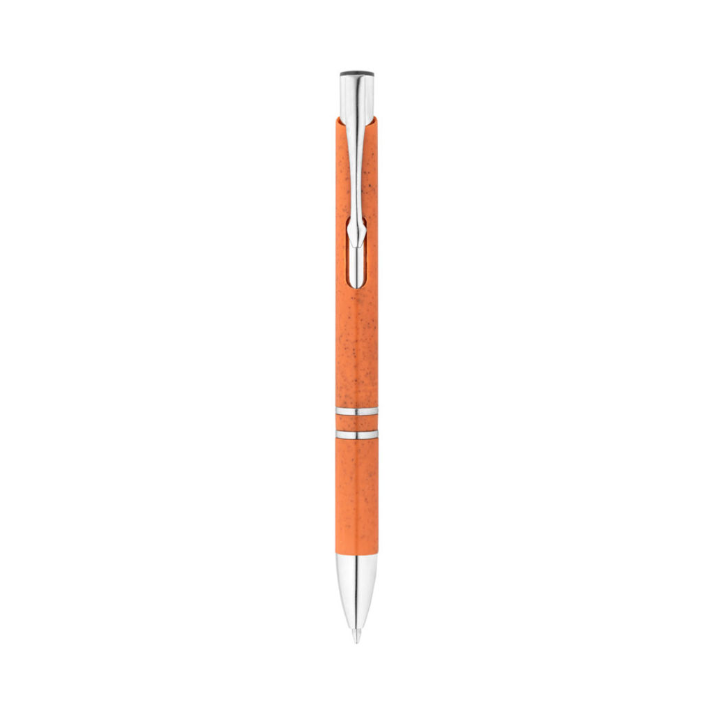 BETA WHEAT. Кульова ручка з волокна пшеничної соломи та ABS, колір помаранчевий