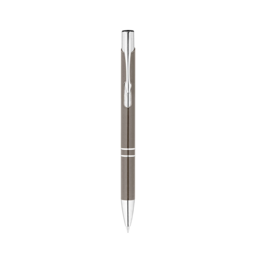 Den Шариковая ручка из переработанного алюминия, цвет металлик