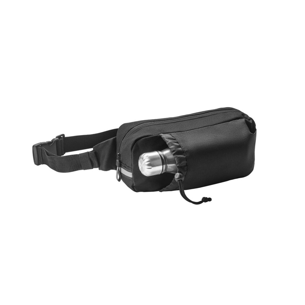 DELFOS POUCH. Поясна сумка rPET, колір чорний - 92091-103- Фото №5