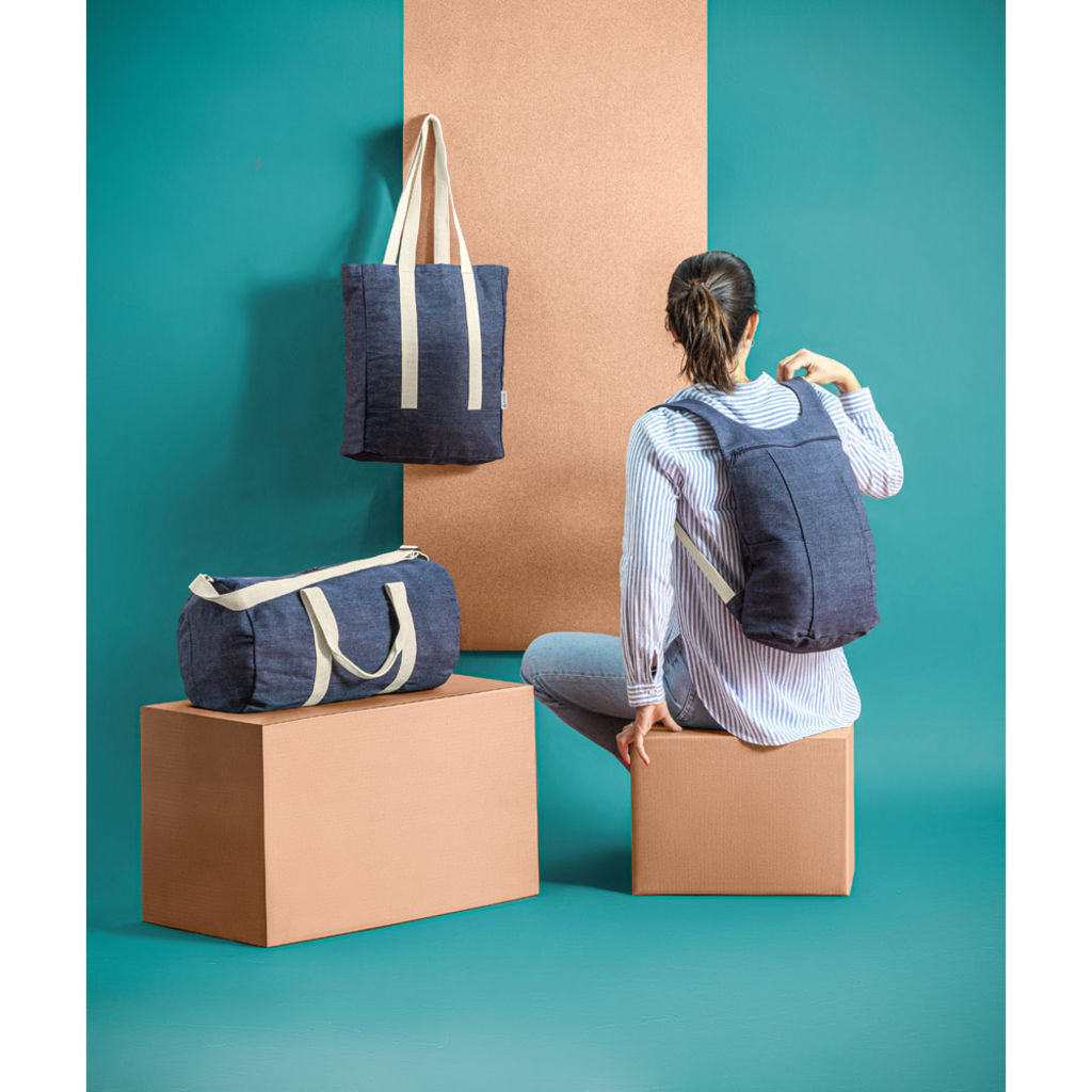 DENIM CASUAL Джинсовая сумка, цвет синий - 92093-104- Фото №5