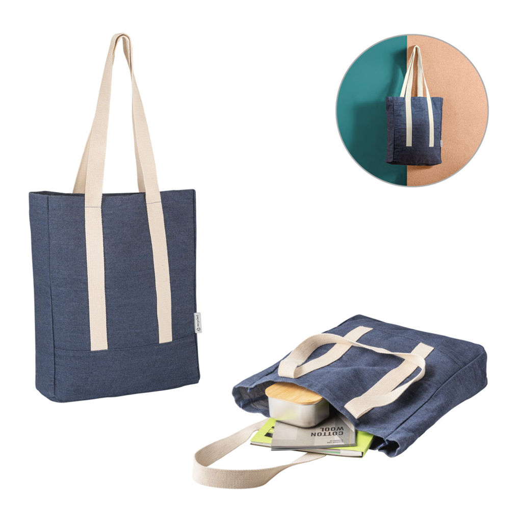 DENIM CASUAL Джинсовая сумка, цвет синий - 92093-104- Фото №6