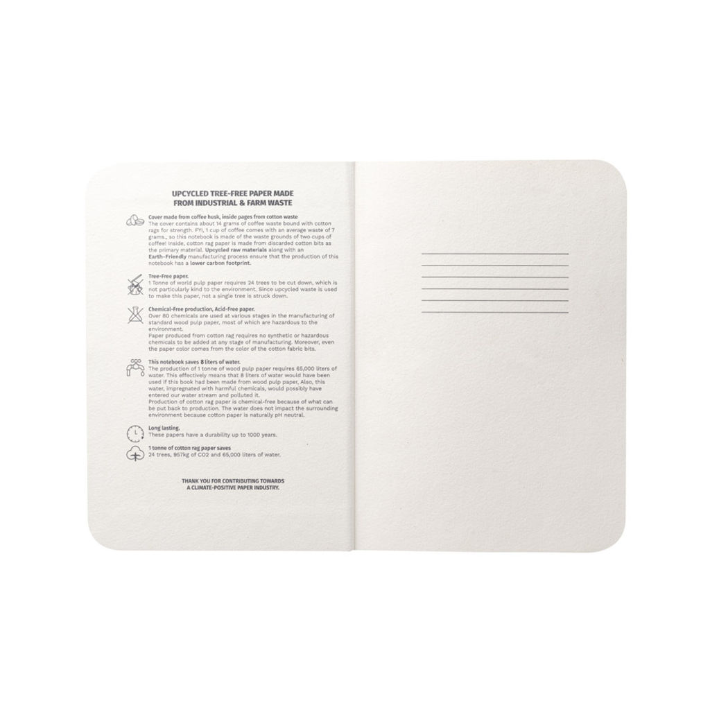 COFFEEPAD SEMI-RIGID Блокнот A5, цвет синий - 93289-104- Фото №2