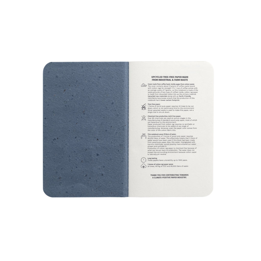 COFFEEPAD SOFT. Блокнот A6, колір синій - 93292-104- Фото №2