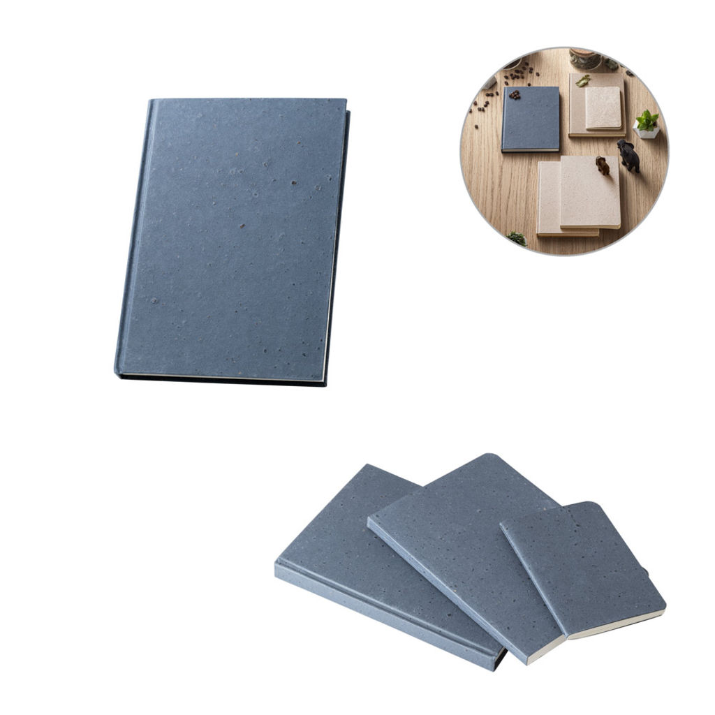 COFFEEPAD RIGID Блокнот A5, цвет синий - 93295-104- Фото №6