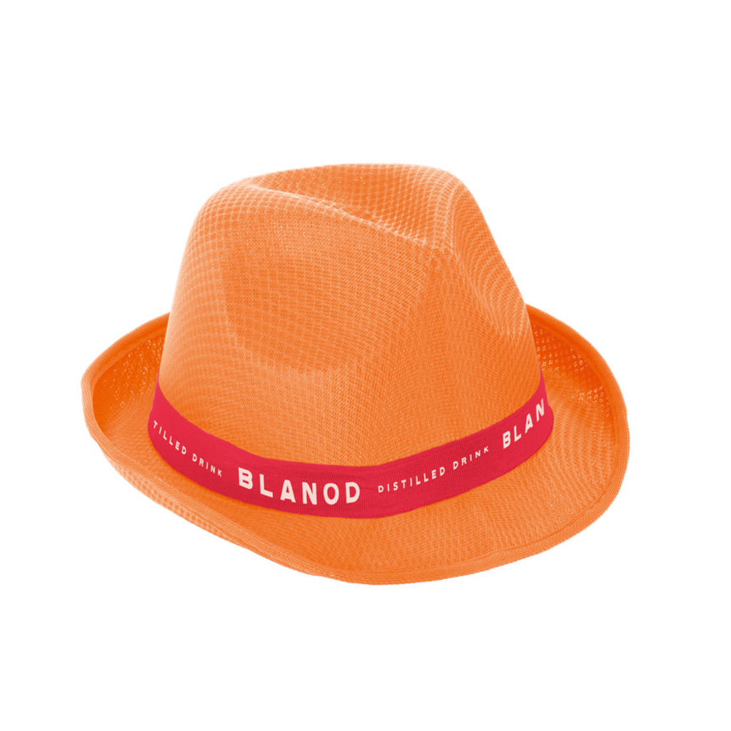 MANOLO POLI Шляпа, цвет оранжевый