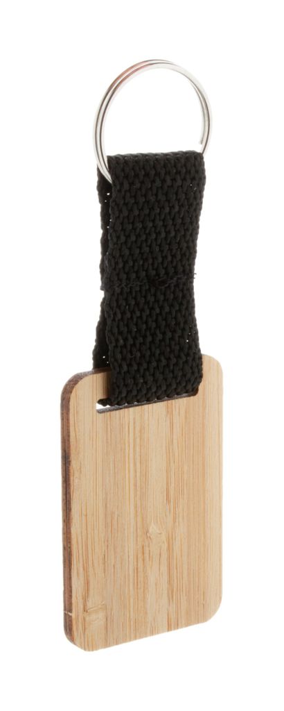Брелок для ключей из бамбука, прямоугольник, цвет натуральный