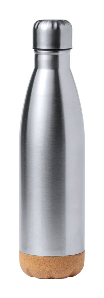 Спортивна пляшка Kraten, колір срібний