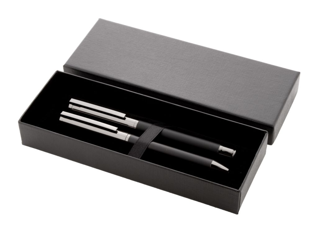 Набір ручок Carrol, колір чорний