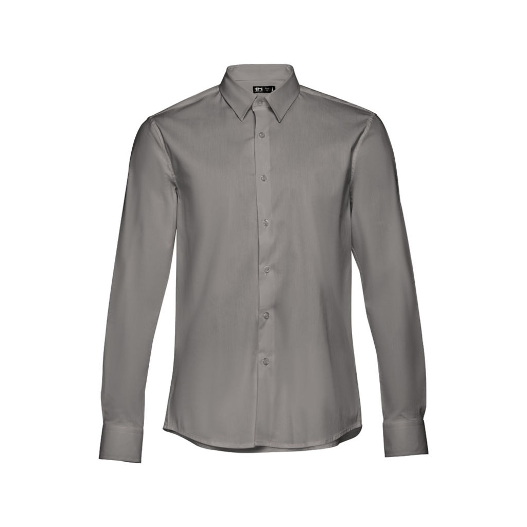 THC PARIS Мужская рубашка popeline, цвет серый  размер L