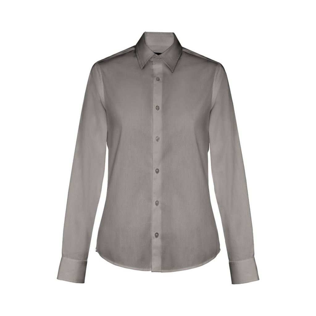 THC PARIS WOMEN Женская рубашка popeline, цвет серый  размер L