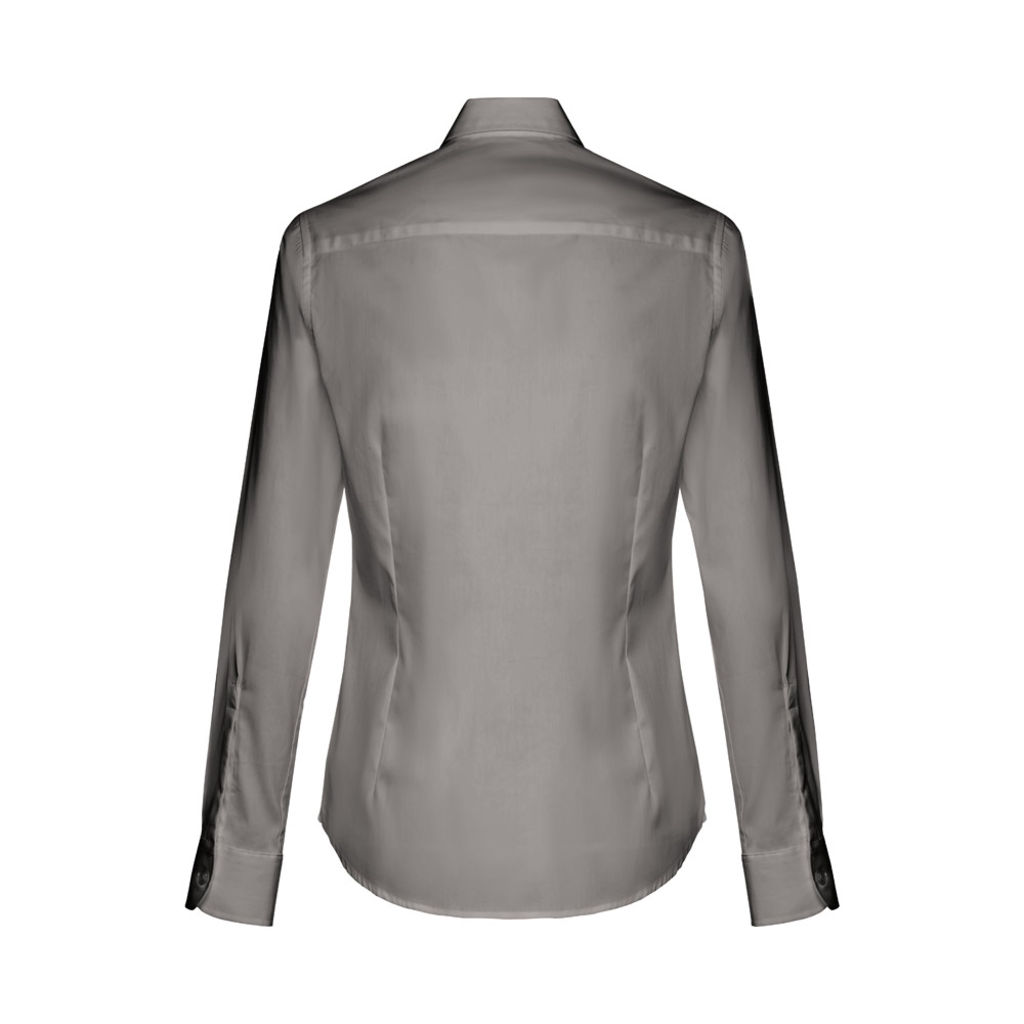 THC PARIS WOMEN. Жіноча сорочка popeline, колір сірий  розмір XXL - 30152-113-XXL- Фото №2