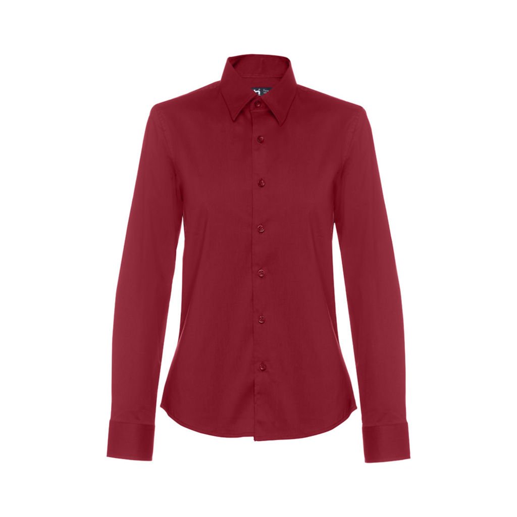 THC PARIS WOMEN Женская рубашка popeline, цвет бордовый  размер L