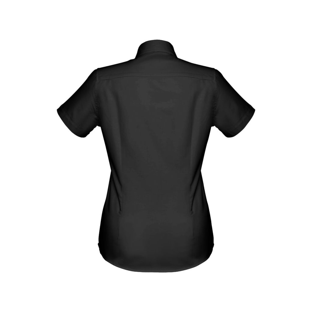 THC LONDON WOMEN. Оксфордська сорочка для жінок, колір чорний  розмір XL - 30158-103-XL- Фото №2
