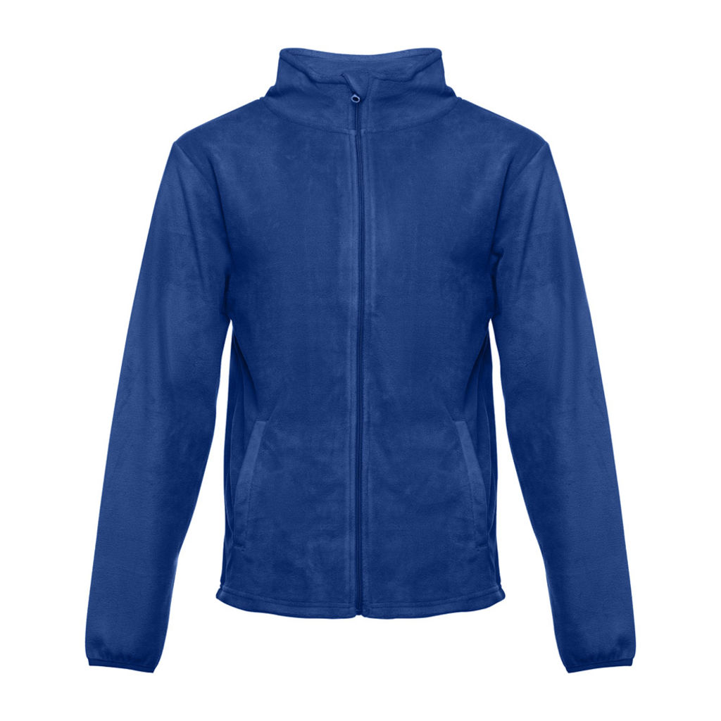 THC HELSINKI Мужская флисовая куртка с молнией, цвет королевский синий  размер L