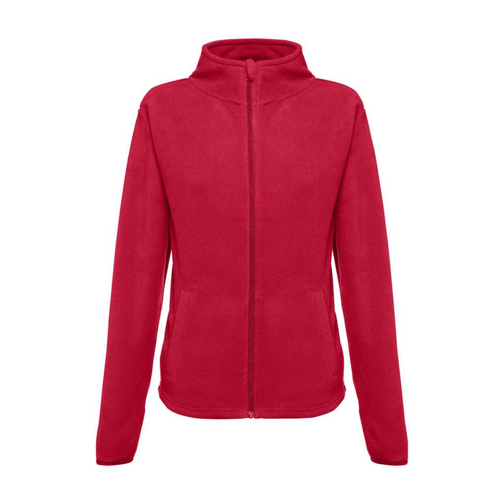 THC HELSINKI WOMEN. Жіноча флісова куртка з блискавкою, колір червоний  розмір L