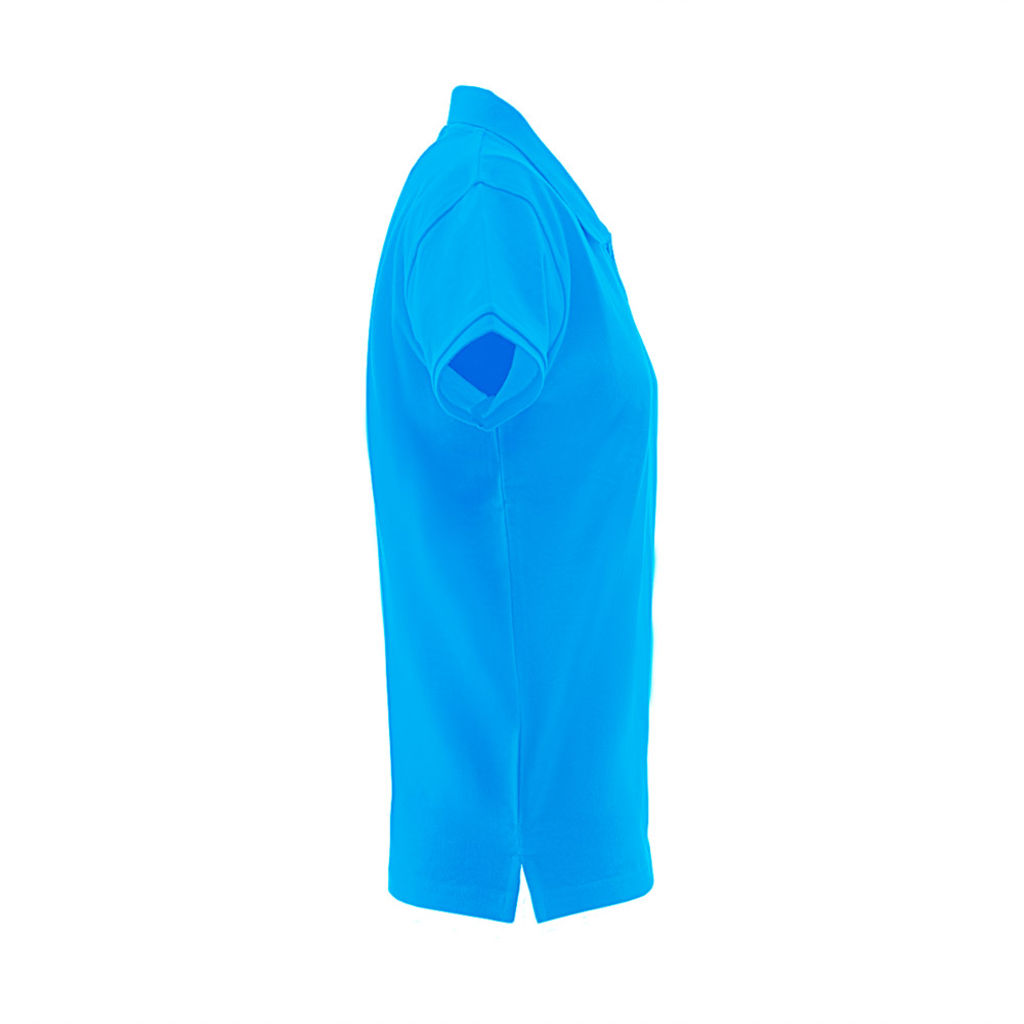 THC MONACO WOMEN. Жіноче поло, колір аква-блакитний  розмір XL - 30262-154-XL- Фото №3