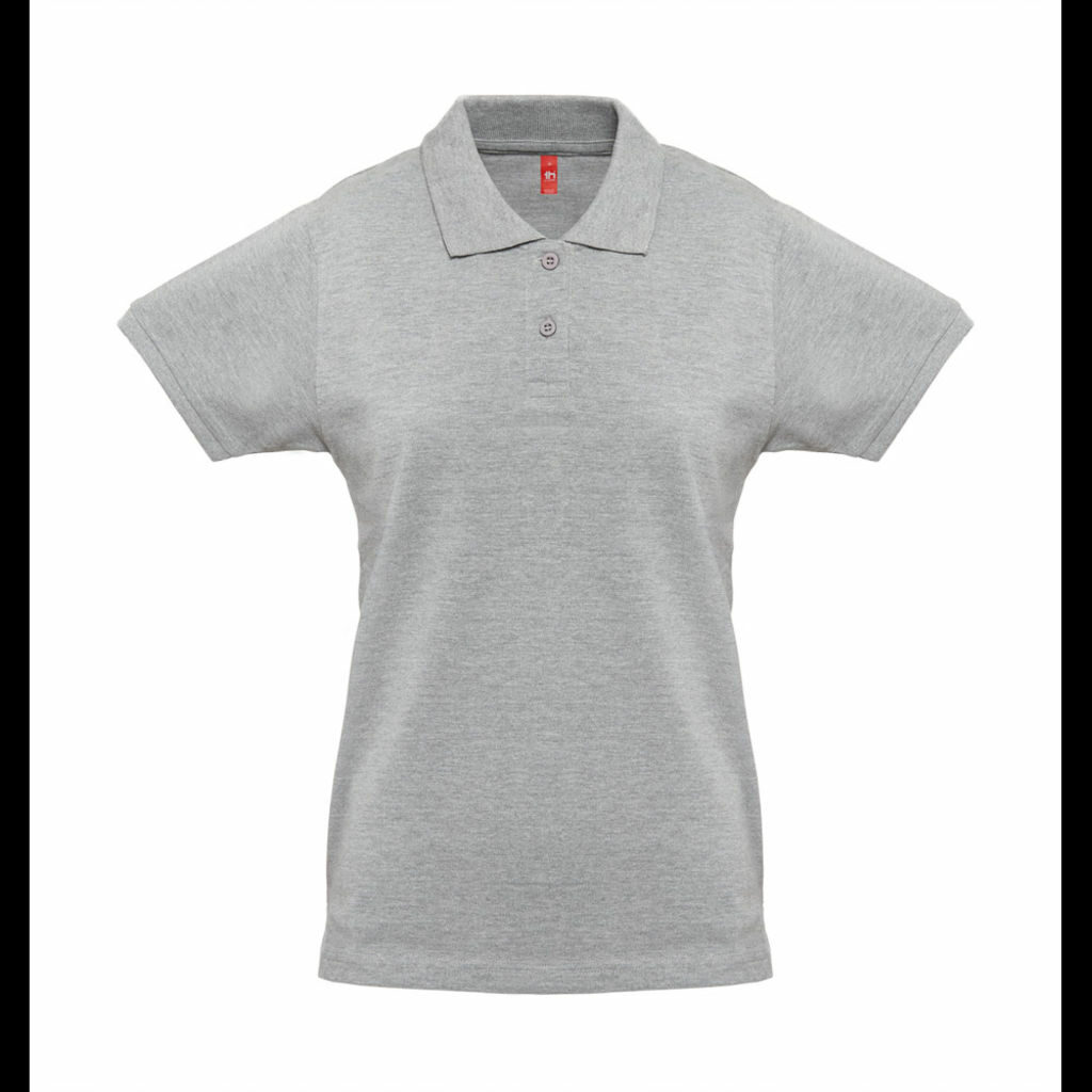 THC MONACO WOMEN. Жіноча сорочка-поло матовий світло-сірий  розмір M - 30262-183-M- Фото №1