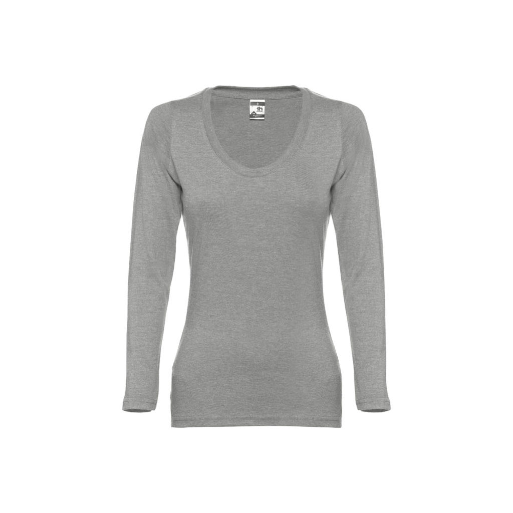 THC BUCHAREST WOMEN Женская футболка с длинным рукавом, цвет матовый cветло-серый  размер L