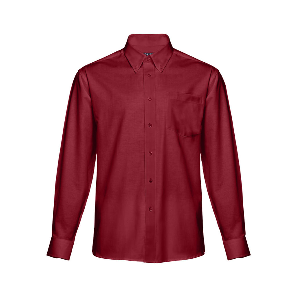 THC TOKYO Мужская рубашка oxford, цвет бордовый  размер L
