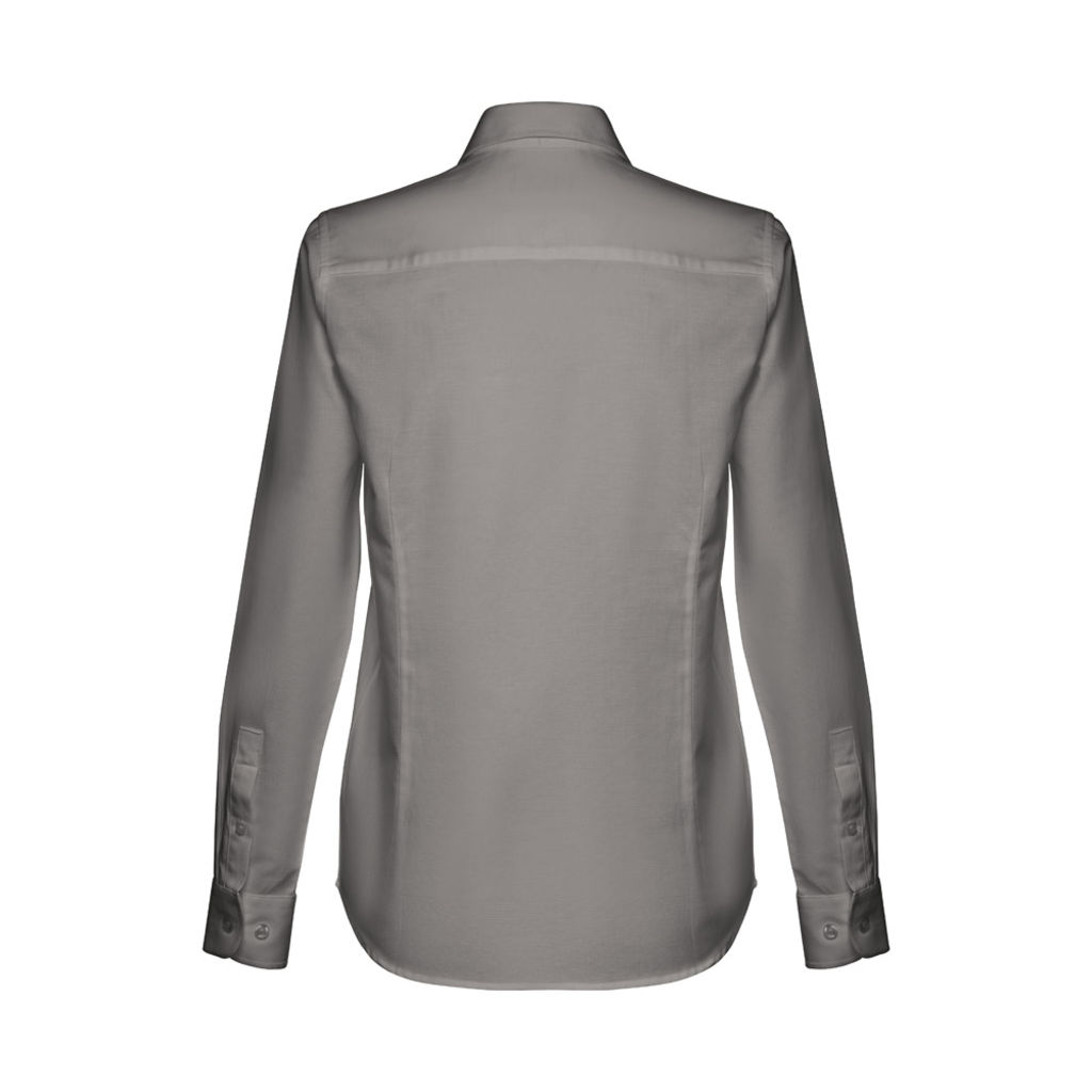 THC TOKYO WOMEN. Оксфордська сорочка для жінок, колір сірий  розмір XL - 30154-113-XL- Фото №2