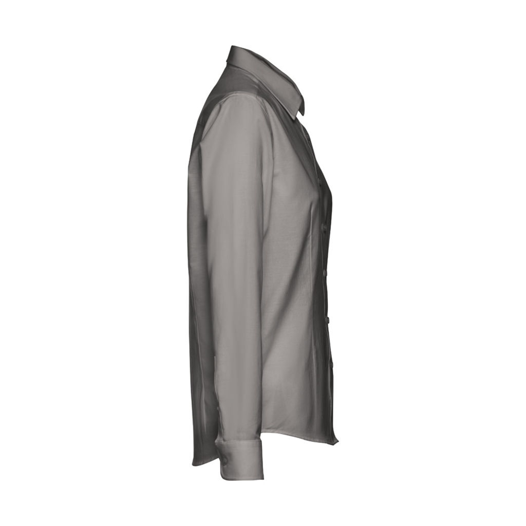 THC TOKYO WOMEN. Оксфордська сорочка для жінок, колір сірий  розмір XL - 30154-113-XL- Фото №3