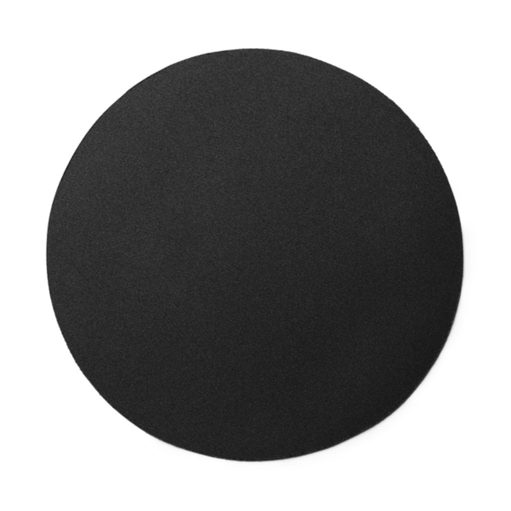 Круглий килимок для миші, колір чорний