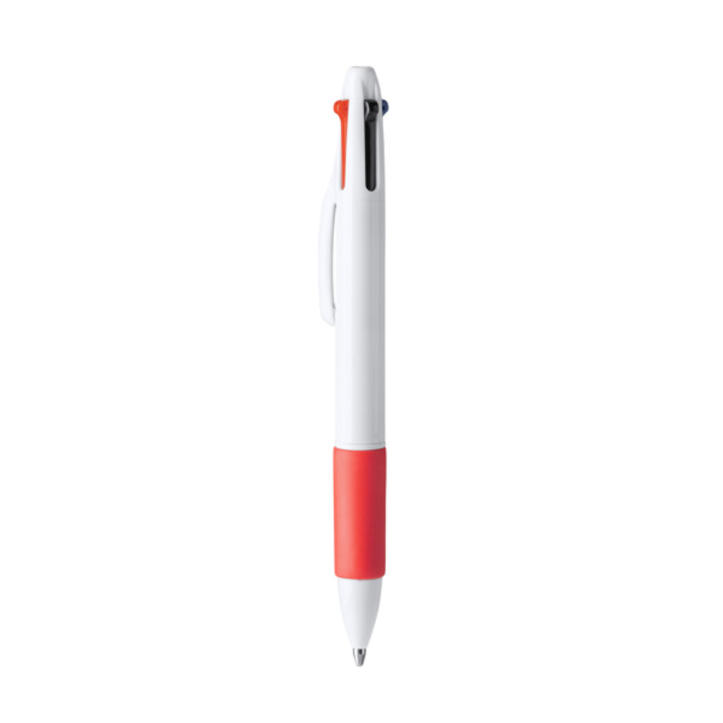 Кулькова ручка з 4 чорнилами, колір червоний