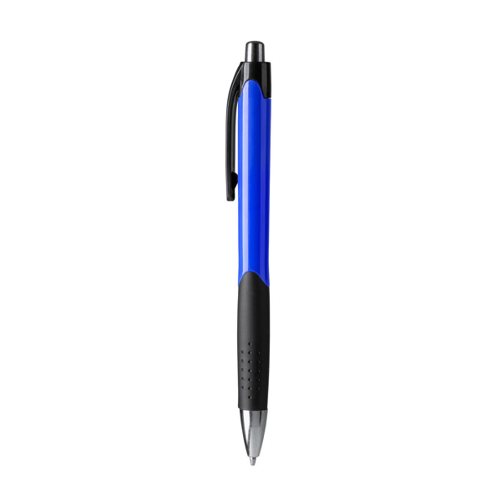 Шариковая ручка из АБС-пластика с кнопкой, цвет синий