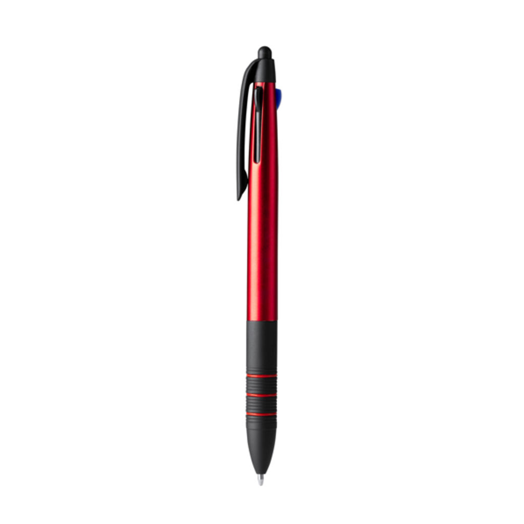 Кулькова ручка з 3 чорнилами, колір червоний