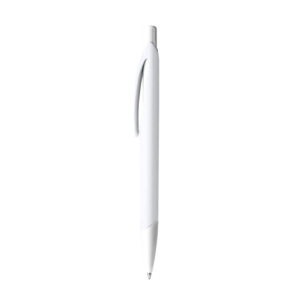 Шариковая ручка в двухцветном исполнении, цвет белый
