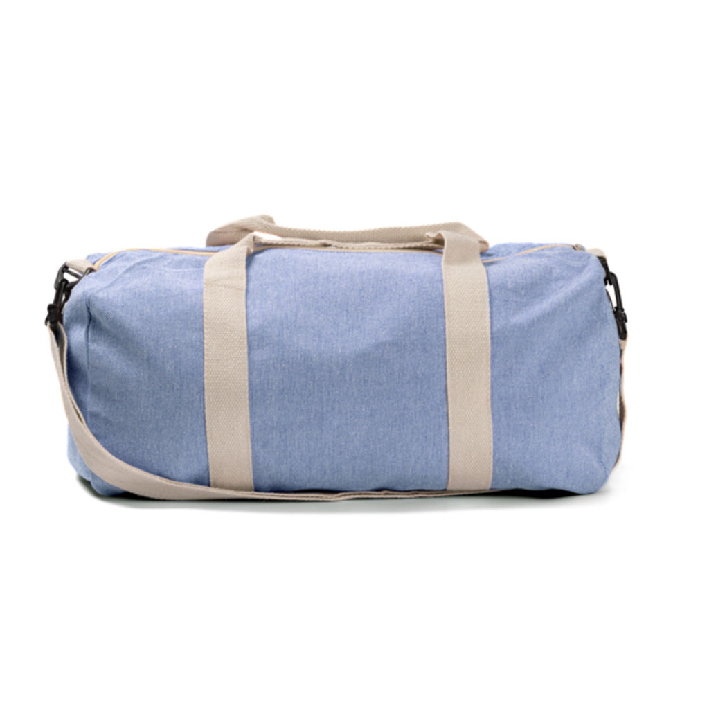 Спортивна сумка з переробленої бавовни, колір синій