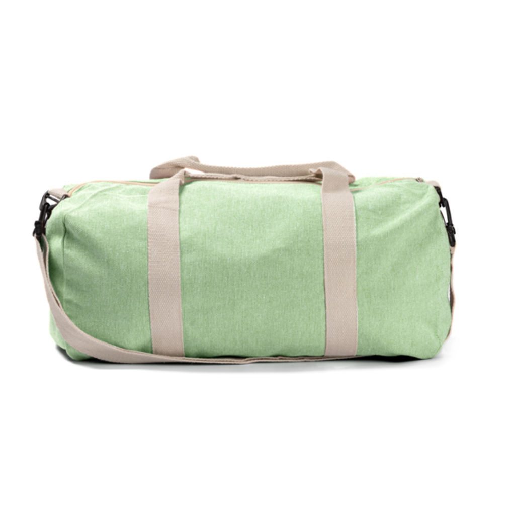 Спортивна сумка з переробленої бавовни, колір зелений