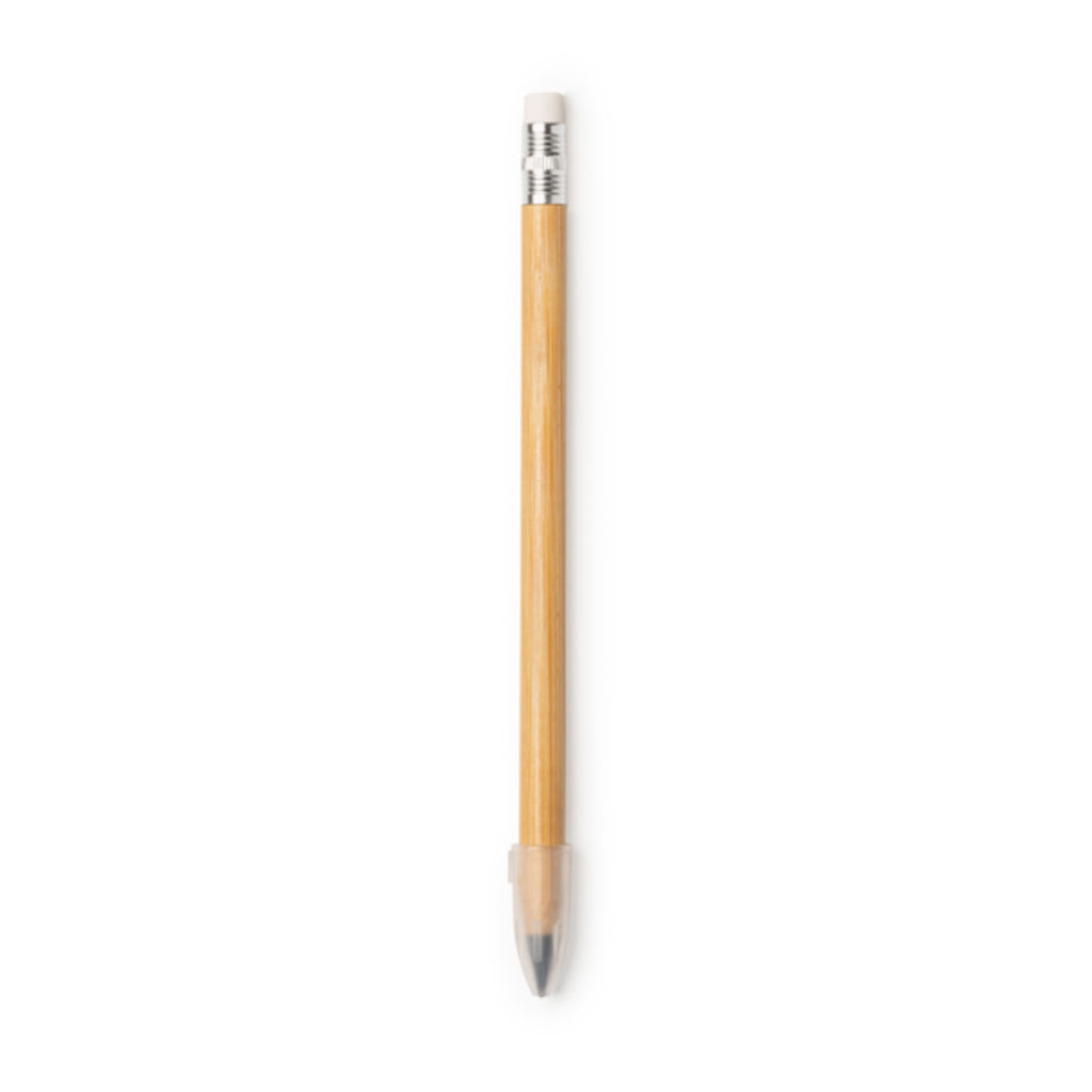 Вечный карандаш с корпусом из бамбука, цвет бежевый