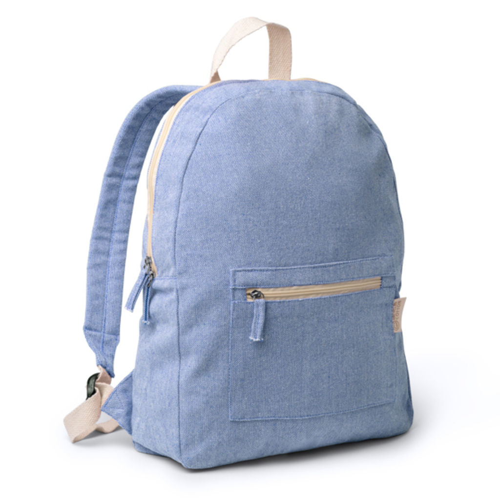 Рюкзак из переработанного хлопка, цвет синий