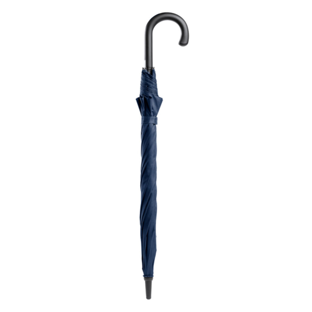 Зонт из эпонжа 190T с мягкой ручкой, цвет синий