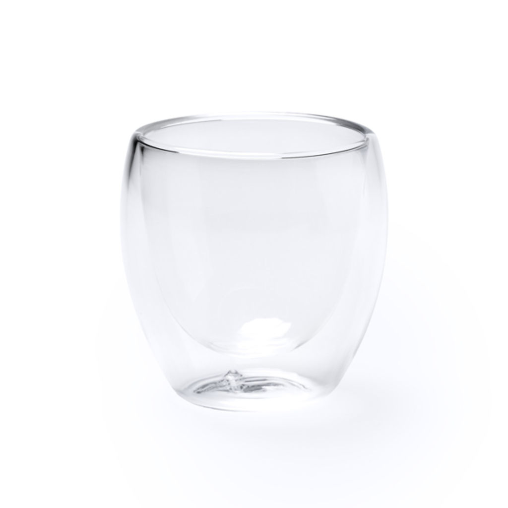Набір з 2 склянок з боросилікатного скла, колір прозорий