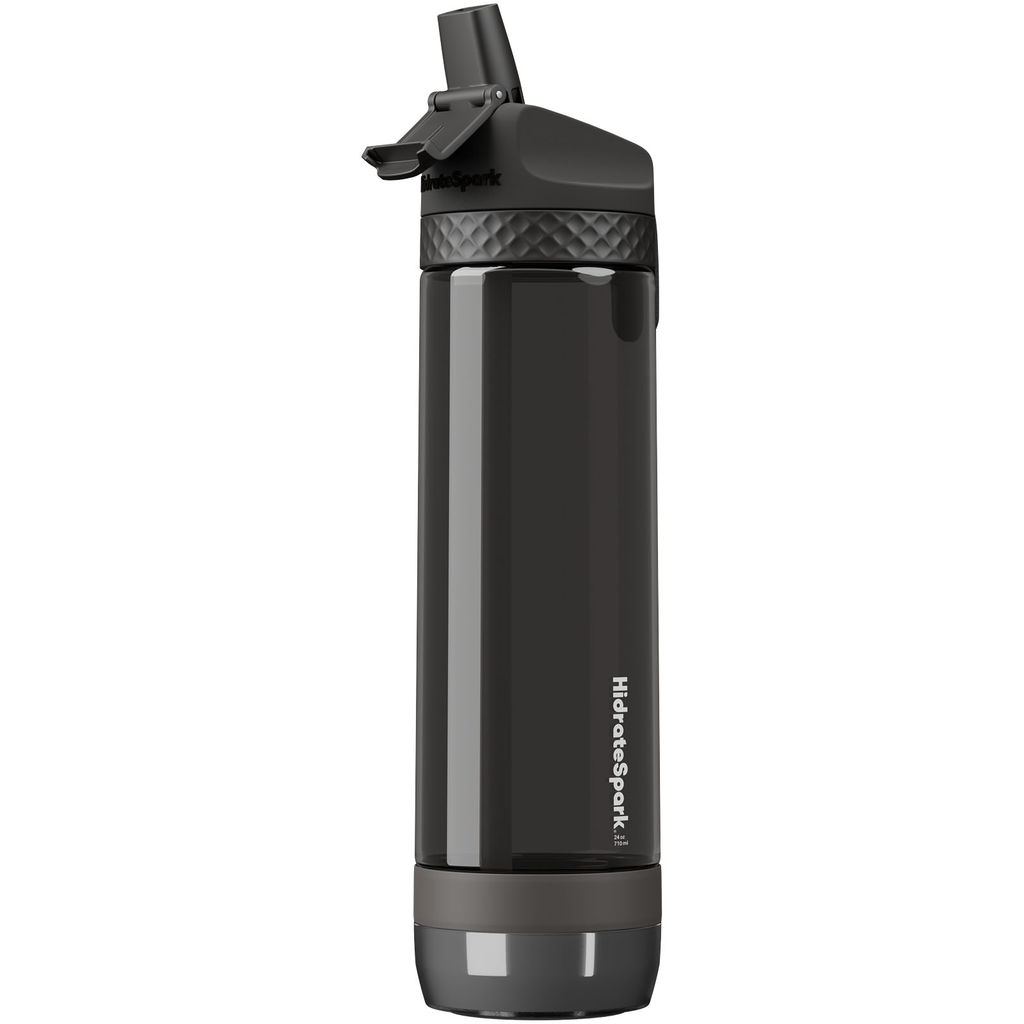 Пляшка для води HidrateSpark® PRO Lite об'ємом 710 мл із матеріалу Tritan™, колір суцільний чорний