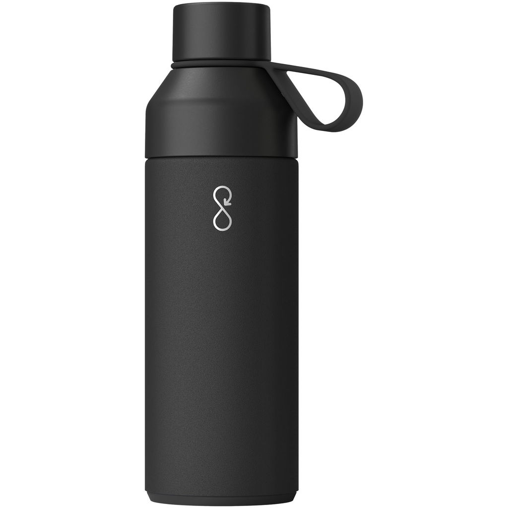 Бутылка для воды Ocean Bottle объемом 500 мл с вакуумной изоляцией, цвет черный