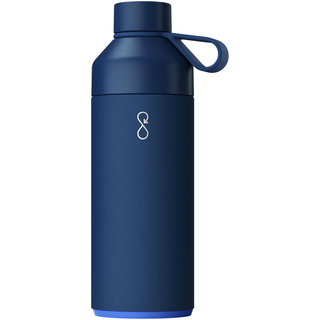 Пляшка для води Big Ocean Bottle об'ємом 1000 мл із вакуумною ізоляцією, колір синій