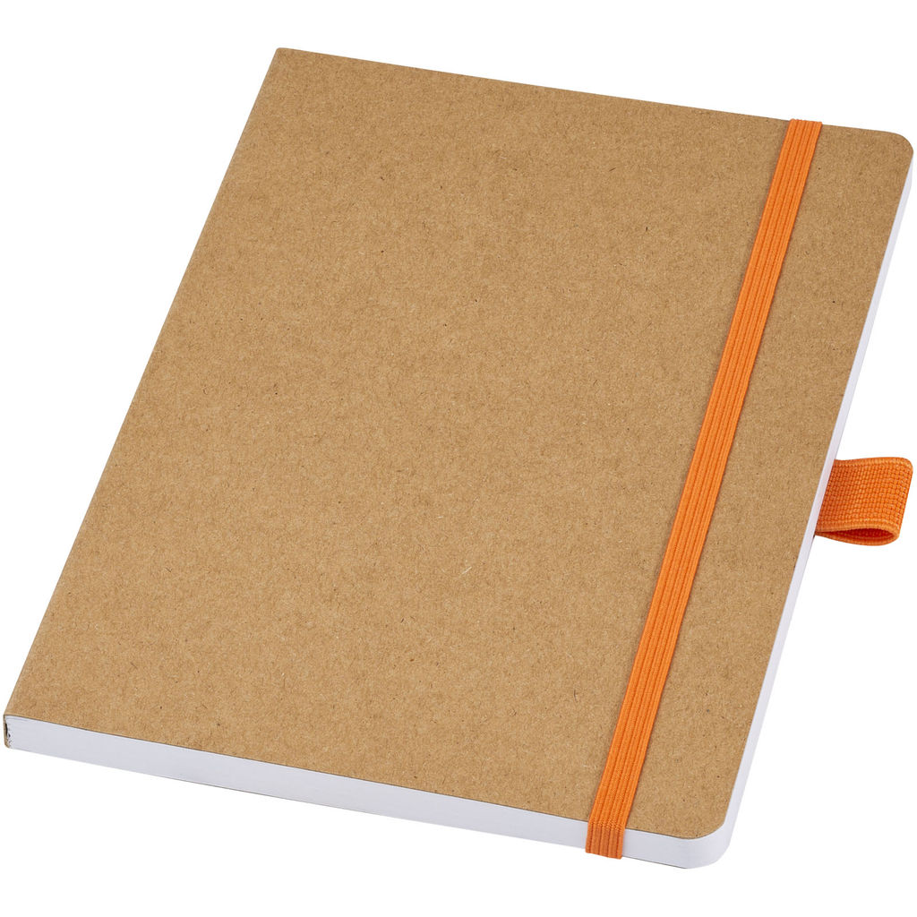 Блокнот Berk із переробленого паперу, колір помаранчевий